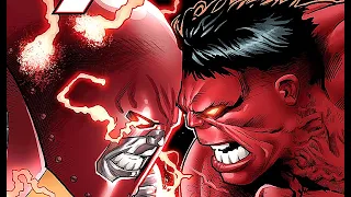 Red Hulk Beats Jugger-Colossus but Gets Brutally Beaten by Thing (Angrir)