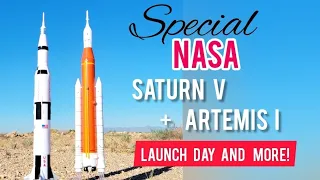 NASA SATURN V, ARTEMIS I Model Rocket Launch! + MORE #rocketry #nasa