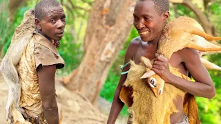 See How Hadzabe Hunt Their Food And Harvest Honey.