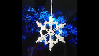 How to stiffen crochet snowflake  #snowflake #crochet #christmas #christmasornamens