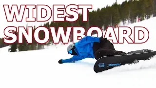 Attempting to Carve the Worlds Widest Snowboard feat. Ryan Knapton