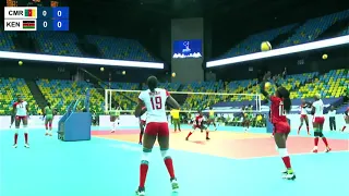 CAMEROON W VS KENYA  | CAVB Volleyball Women's Africa Nations Championship DAY 1 - 12.09.2021