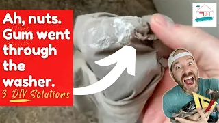 🍒 How to Remove Gum in Pants/Shorts Pocket That Went Through the Washing Machine➔ 3 DIY Solutions