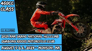 450cc Class - 2023 AMA Grand National Hillclimb Championship Monson, MA