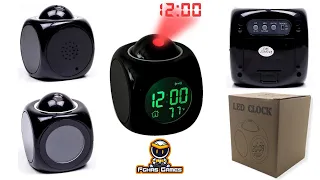 LED CLOCK 》| RELOJ DESPERTADOR CON REFLECTOR LED | MUESTRA