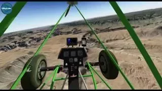 VSKYLABS 'Micro Hopper' Ultralight aircraft flying around (Grand Canyon area)
