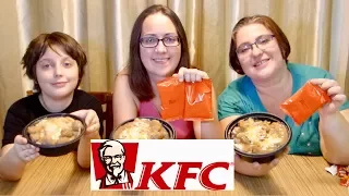 5$ KFC Menu - Poutine And Chicken Bowl | Gay Family Mukbang (먹방) - Eating Show