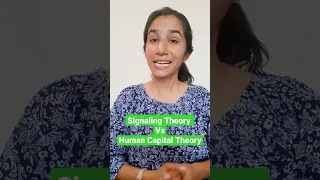 Signaling Theory vs Human Capital Theory | UGC NET Education | Inculcate Learning | Ravina #shorts