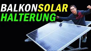 DIY: Solarmodul Aufständerung Unterkonstruktion für Flachdach [+PDF Anleitung]