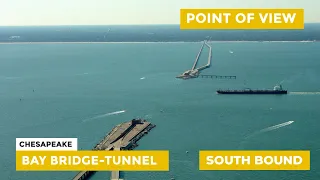 Driving Across the Chesapeake Bay Bridge Tunnel || Chesapeake Bay Bridge Tunnel Southbound