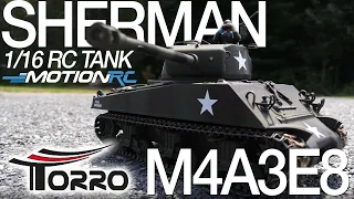 Torro M4A3E8 Sherman 16th Scale RC Tank - Motion RC Overview