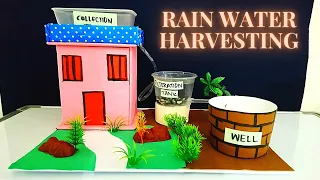 Rain water Harvesting working model | Rain water harvesting model | school project | How to make