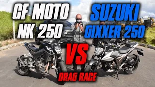 GIXXER 250 VS NK 250 CFMOTO | Batalla a Muerte Drag Race