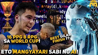 Artificial Intelligence PREDICTS Gilas Pilipinas in 2023 FIBA World Cup | Kai Sotto dominant?