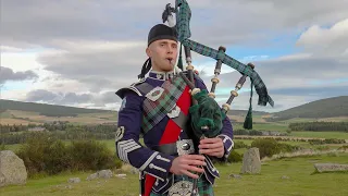 The Sleeping Tune played by Piper James Cooper at Tomnaverie Stone Circle above Tarland in Scotland