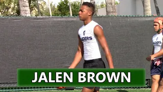 Gulliver Prep 2023 WR Jalen Brown Shows SPEED at Miami Camp
