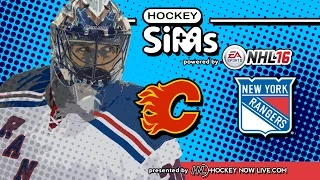 NHL 16 - Flames vs Rangers (Hockey Sims)