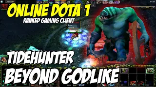 Dota 1 Tidehunter/Leviathan No Death Game Ranked Gaming Client Asia Public