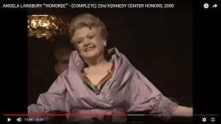 ANGELA LANSBURY ""HONOREE"" - (COMPLETE) 23rd KENNEDY CENTER HONORS, 2000