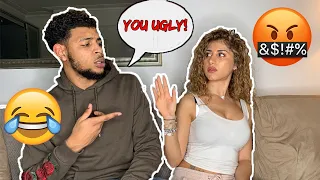 CALLING MY GIRLFRIEND UGLY PRANK! *SHE GETS VERY MAD*