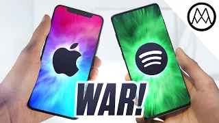 Apple and Spotify are officially AT WAR.