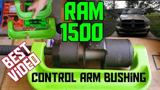 How to replace the control arm bushings on Dodge Ram 1500, easiest method