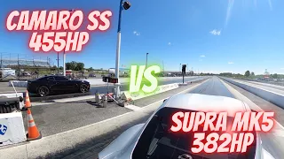 Drag Race Camaro SS VS Supra MK5