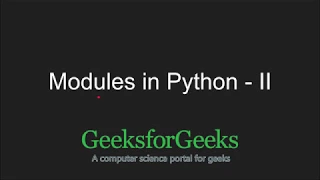 Python Programming Tutorial | Python Modules - Part 2 (Regular Expression) | GeeksforGeeks