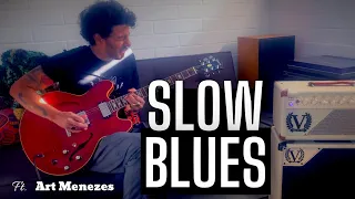 Super Slow Blues Guitar Backing Track (C)