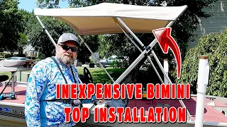 Installing Bimini Top on Bass Boat