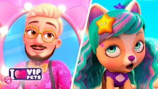 O novo VISUAL do Fabio está arrasando! 💇‍♂️✨ VIP PETS 🌈 PENTEAR ✨ EPISÓDIOS Completos 💕 DESENHO