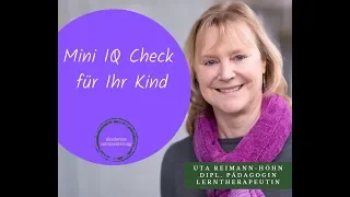 Mini IQ Test Kind für Ihr Kind - finden Sie die Stärken heraus