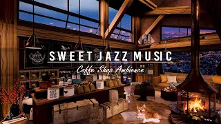 Sweet Jazz Music & 4K Cozy Coffee Shop ☕ Smooth Piano Jazz Instrumental Music #2