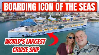 BOARDING THE WORLD'S LARGEST CRUISE SHIP  |  EMBARKATION DAY ON ICON OF THE SEAS