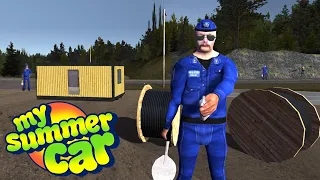 Nowa lokacja: PLAC BUDOWY i kontrola policyjna - My Summer Car #171