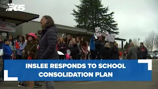 Inslee responds to school consolidation plan