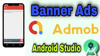 How to implement banner Ads in Android App with JAVA | Admob Banner Ads Implementation