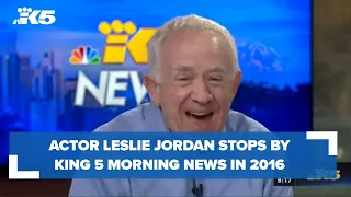Actor Leslie Jordan stops by KING 5 Morning News in 2016
