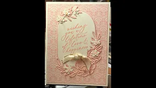 Lifetime of Love cards!  Also, Technique:  how to emboss with any color of our regular pads!!