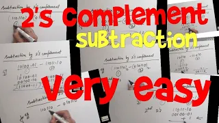 2's complement subtraction|  very easy