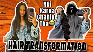 Finally haircut karwa liya 😭| Sabse badi galti zindagi ki😣| long hair to short hair | Aarti vlogs|