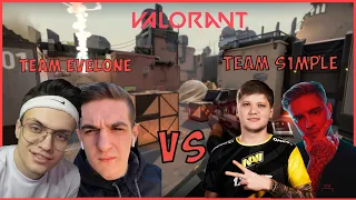 EVELONE,BUSTER vs EGOR KREED,S1MPLE | САМЫЙ ДИКИЙ ШОУ МАТЧ В VALORANT