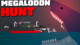 Megalodon Goes on HUNT in People Playground