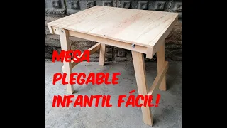 Mesa plegable infantil fácil!!!