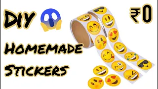 DIY Homemade Stickers | DIY Stickers | How To Make Stickers At Home | How To Make Own Emoji Stickers