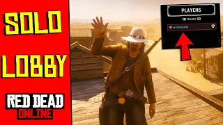 *SOLO* LOBBY TUTORIAL IN RED DEAD ONLINE! (RED DEAD REDEMPTION 2)