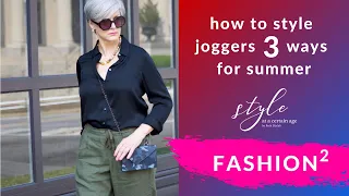 how to style joggers three ways for summer