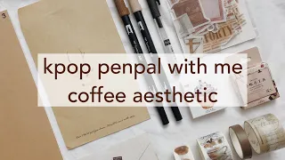 k-pop penpal with me — real time asmr — coffee aesthetic