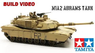 Full Build Video - M1A2 Abrams Tank 1:48 by Tamiya