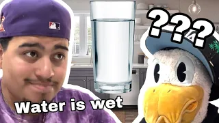 Showing ducky that WATER IS WET!!!